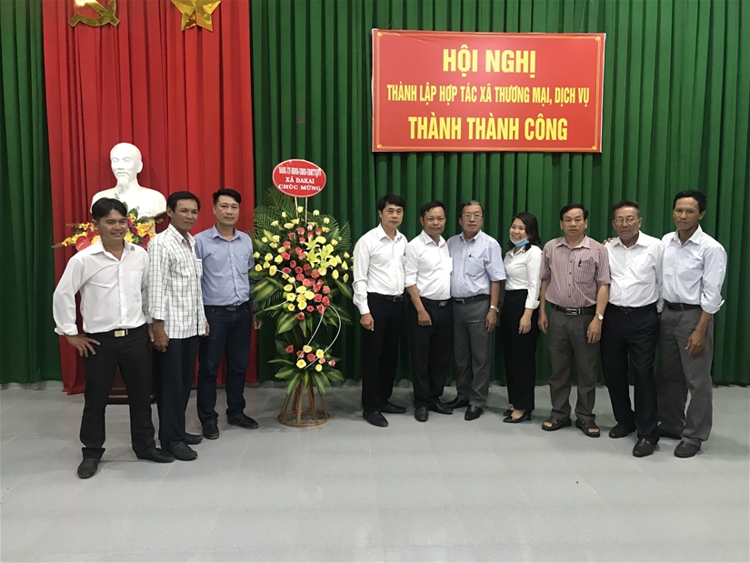 Hội nghị thành lập HTX TMDV Thành Thành Công (xã Đa Kai, huyện Đức Linh)